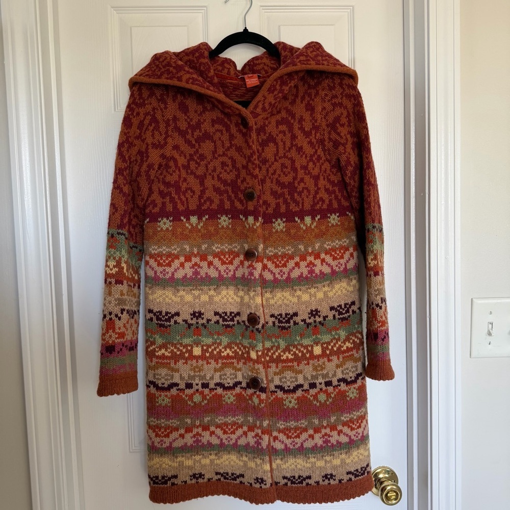 Sundance Patterned Knit Sweater Size Extra Small